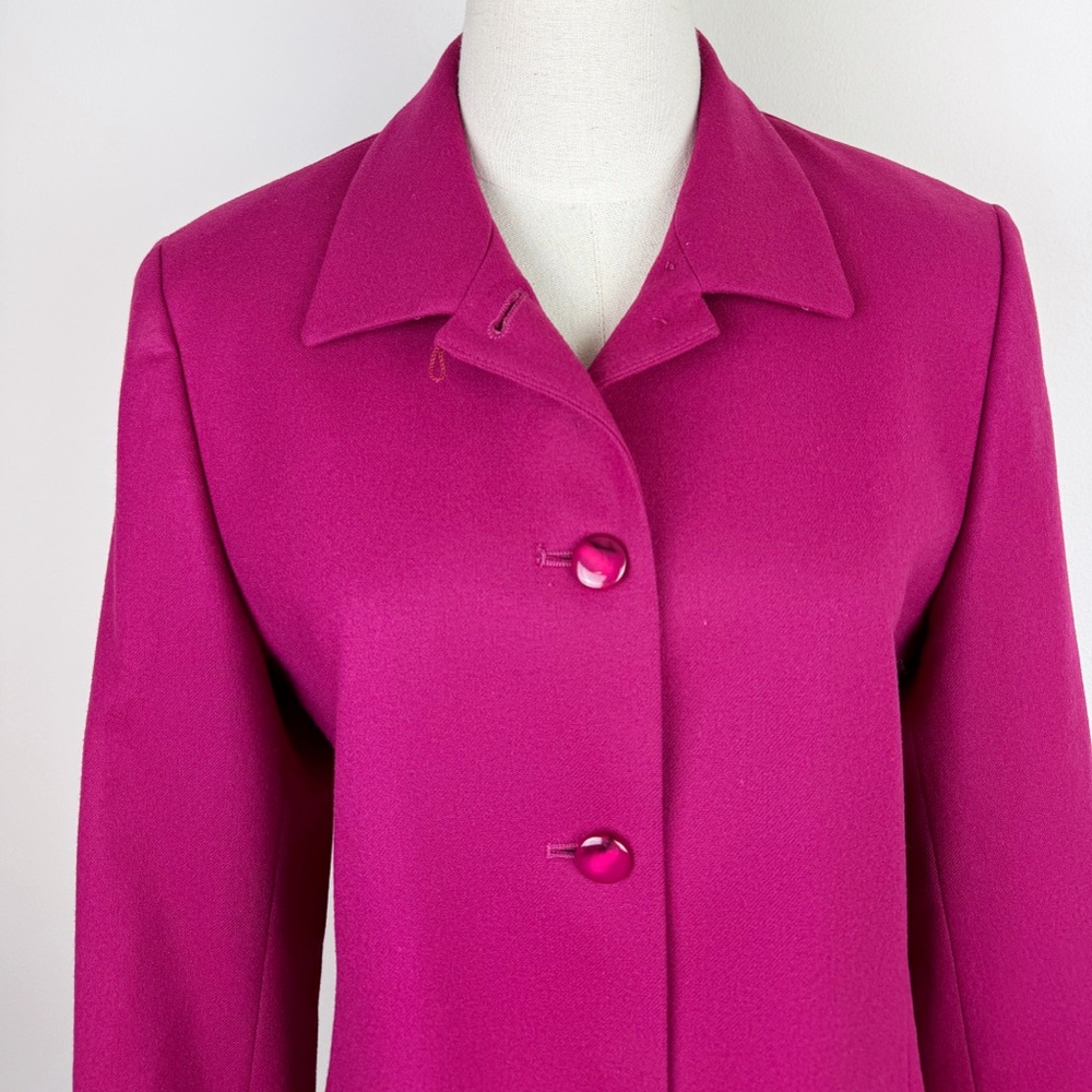 Pendleton Vintage Raspberry Pink Wool Blazer - Picture 2 of 11
